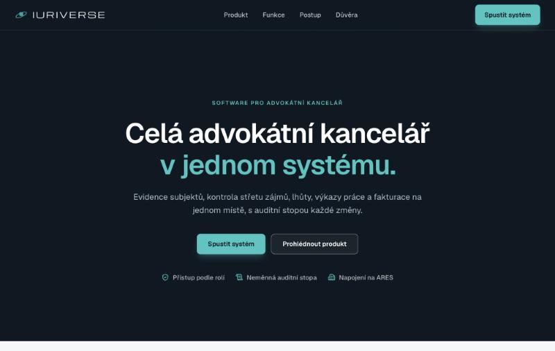 Náhled aplikace IURIVERSE